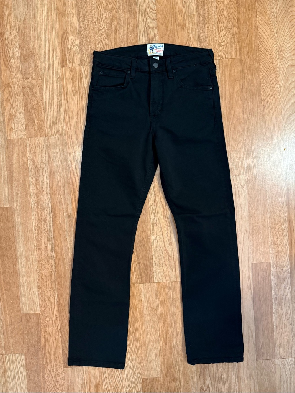 Tecovas Authentic Western Denim Black Slim Straight Jeans – 30x30